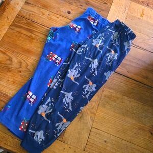 2 pair boys pajama bottoms
